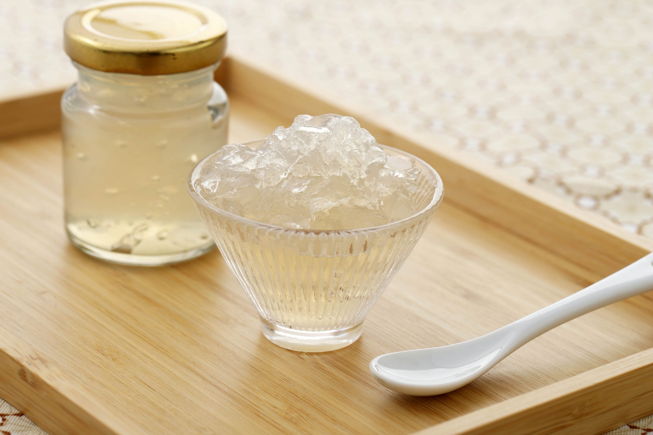 Edible Bird Nest Soup in a Bowl